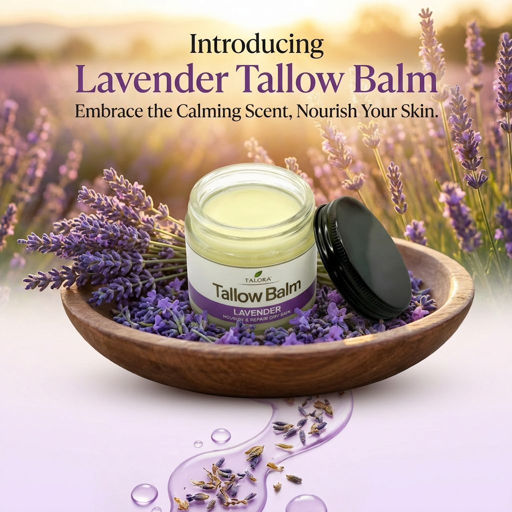 TALORA Tallow Balm: Lavender (2oz)
