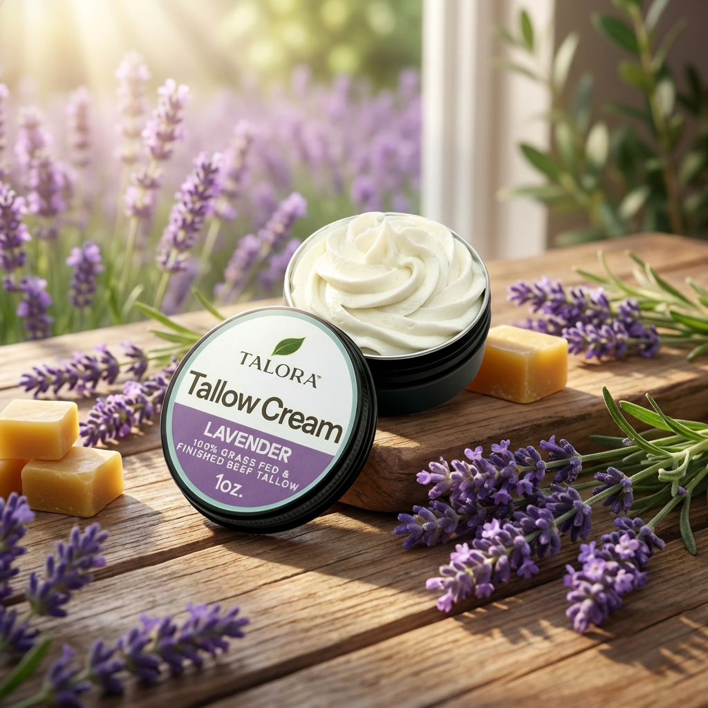 TALORA Tallow Cream: Lavender (1 oz)