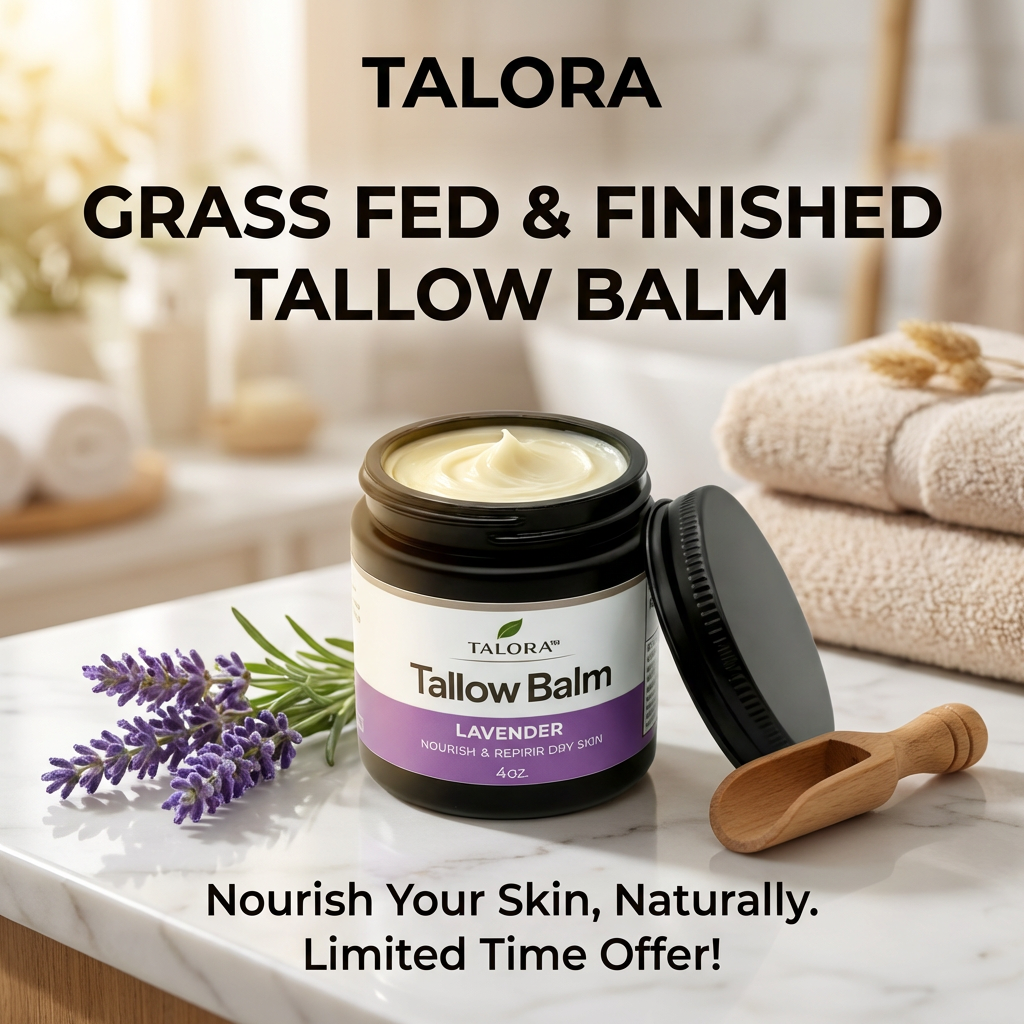TALORA Tallow Balm: Lavender (4oz)