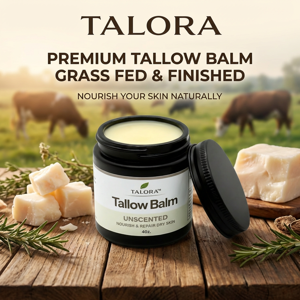 TALORA Tallow Balm: Unscented (4oz)