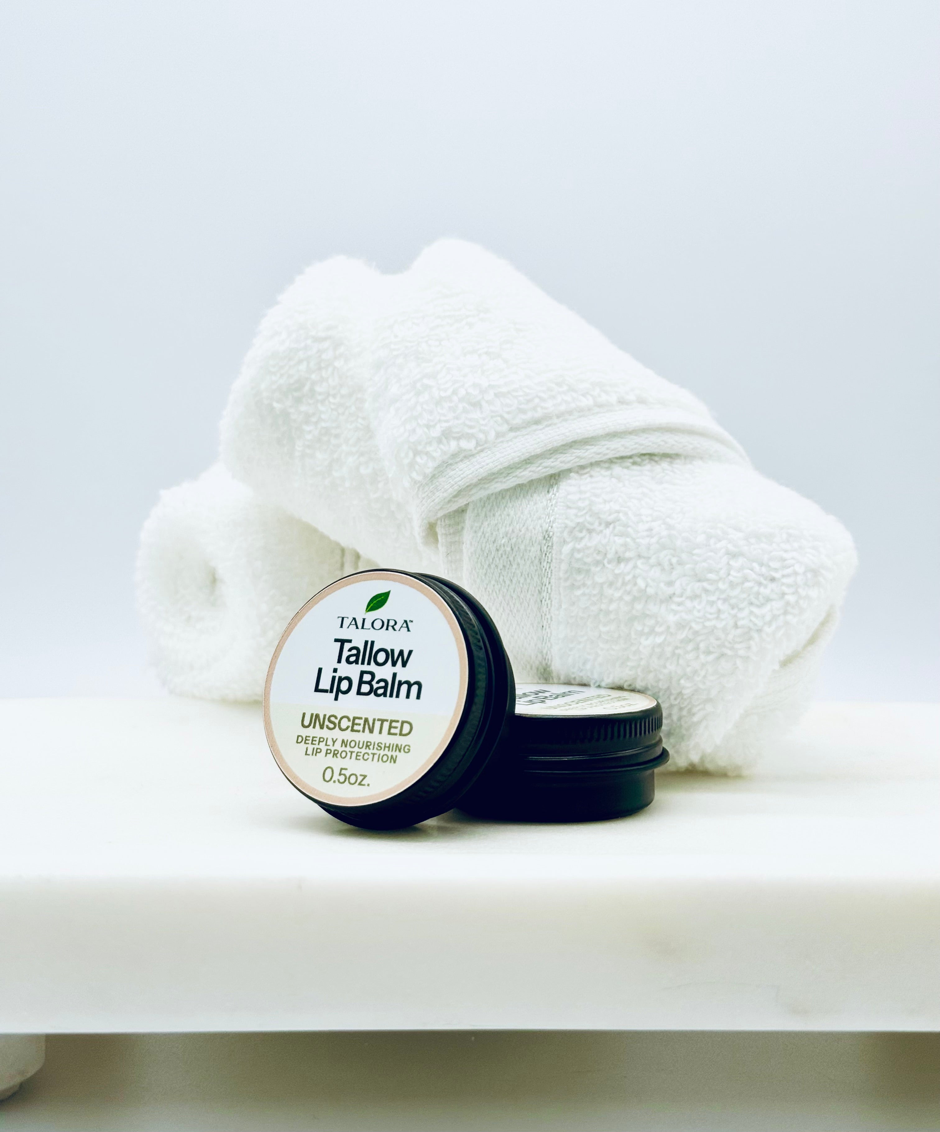 TALORA Tallow Lip Balm: Unscented (0.5oz)