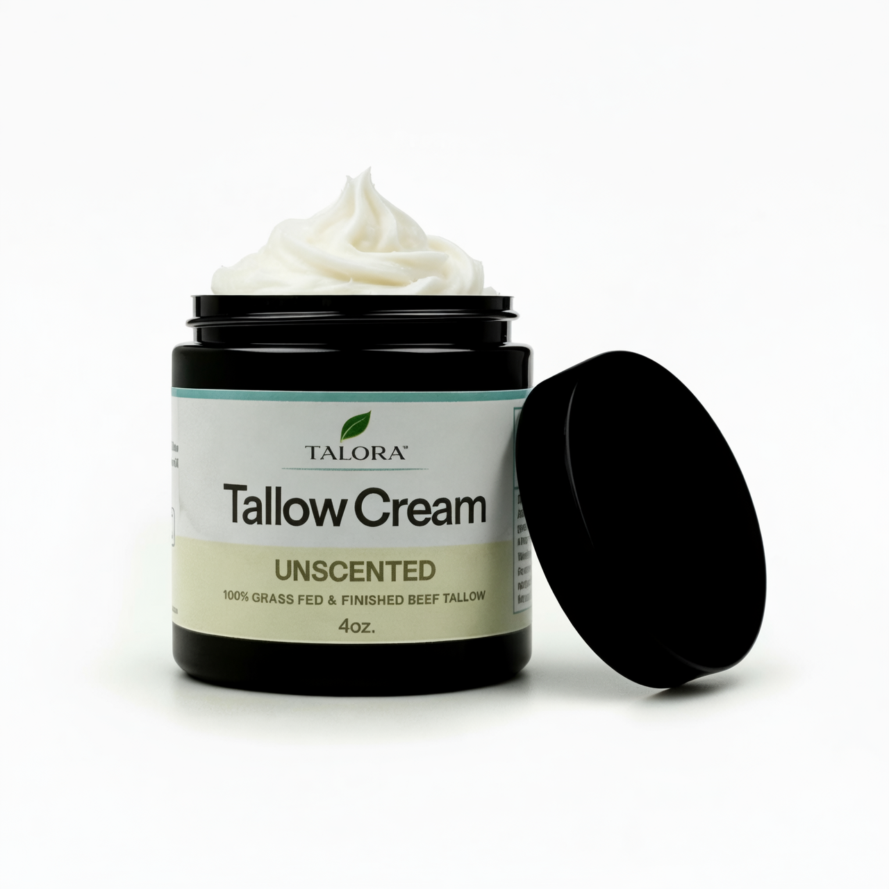 TALORA Tallow Cream: Unscented (4 oz)